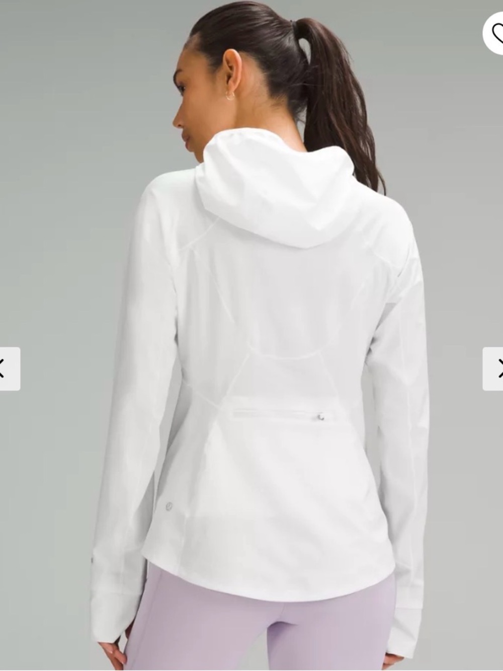 Lululemon Mist Over Windbreaker Jacket | White | Size 6 - Picture 2 of 16